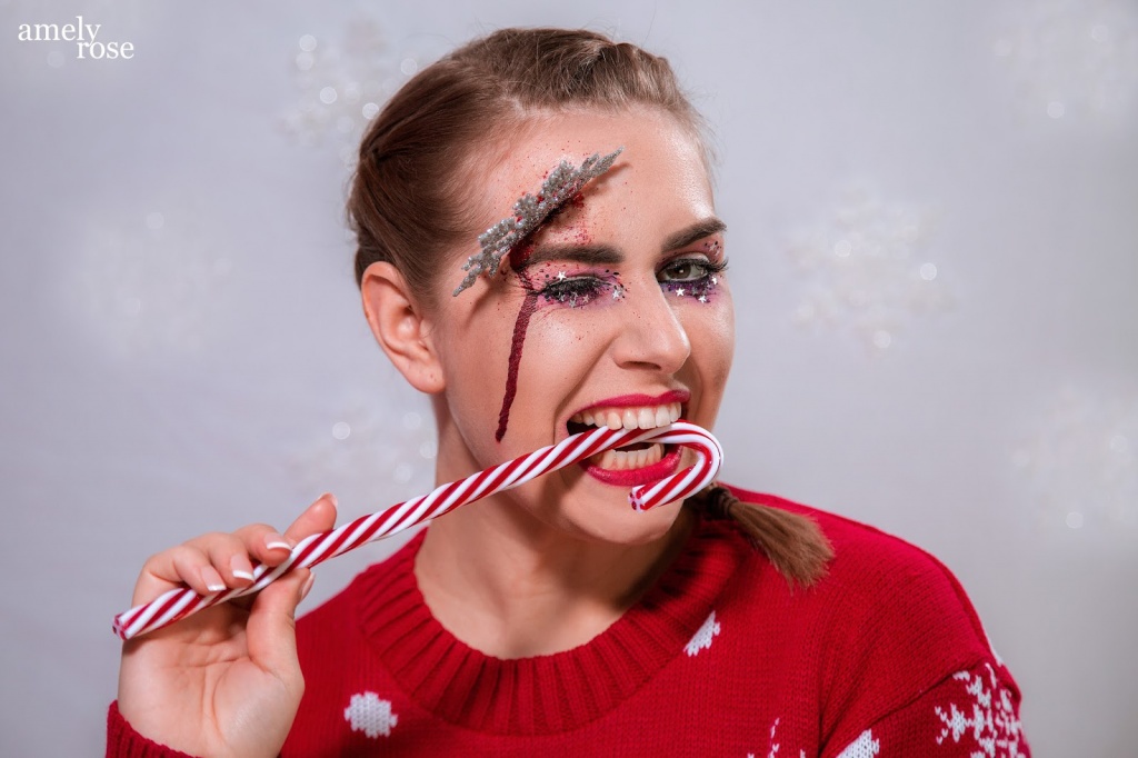 Ein Gruseliges Weihnachten Shooting Christmas Make Up 9566